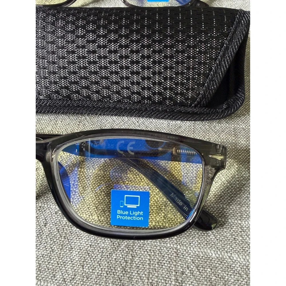 M+ Blue Light Blocking Glasses 2-Pack‎ Adrian Cryg Black UV Protection
